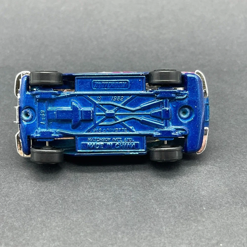 Matchbox Superfast 1962 '62 Chevrolet Chevy‎ Corvette Coupe Blue Diecast 1/58